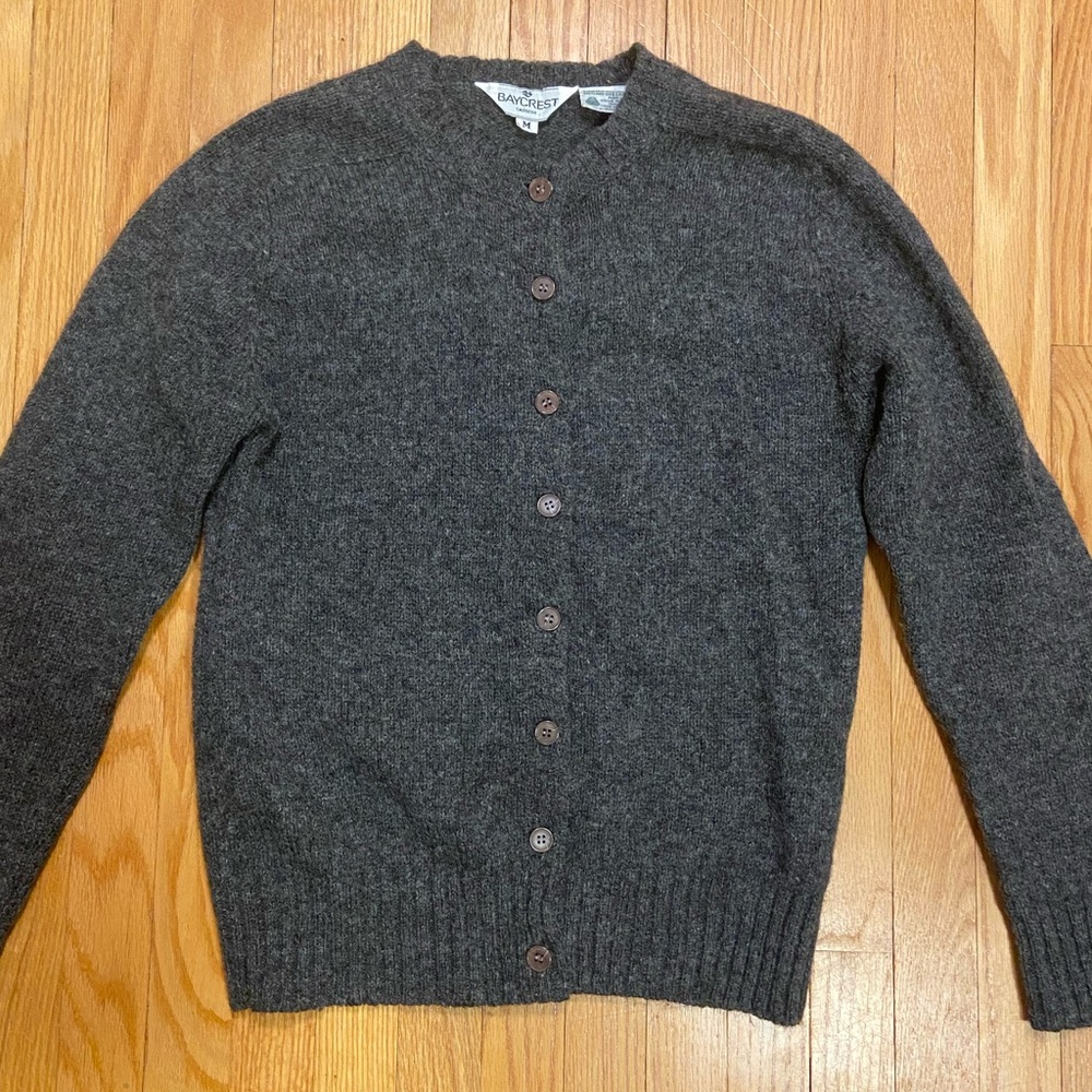 Vintage 100% Shetland Wool Cardigan